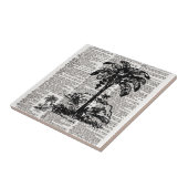 パームツリー辞書アート タイル (側面)