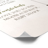 パームツリー1年目の誕生日ベビーマイルストーン ポスター (角)