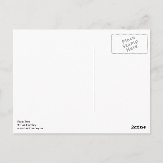 パームツリー – はがき (裏面)