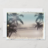 パームツリー エレガントトロピカルビーチ インビテーション (裏面)