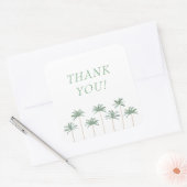 パームツリー エレガント サンクス ステッカー (封筒)