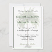 パームツリー エレガント モダン シックな結婚式の招待状 招待状 (正面)