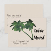パームツリー カスタム 新居 引越 お知らせ ポストカード (正面/裏面)