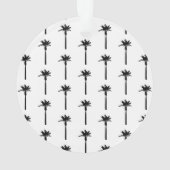 パームツリー シルエット トラベル コースト モダン シック オーナメント (裏面)