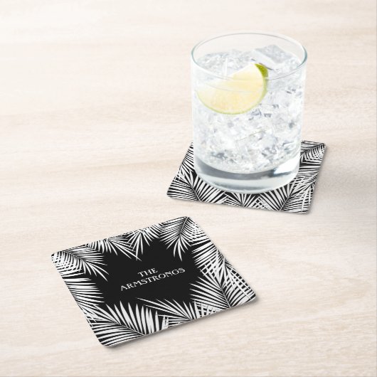 パームツリー スクエアペーパーコースター (インサイチュ)