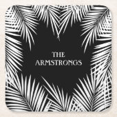 パームツリー スクエアペーパーコースター (正面)