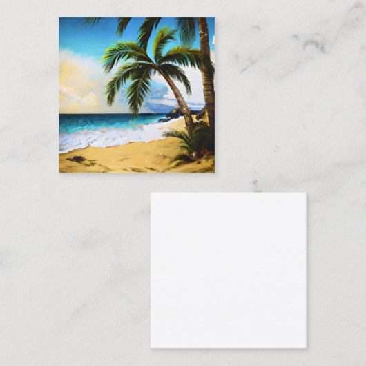 パームツリー スクエア名刺 (正面/裏面)
