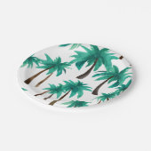 パームツリー トロピカル 水彩 ペーパープレート (アングル)