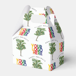 パームツリー ビジネス ロゴ ホリデー クリスマス カード フェイバーボックス