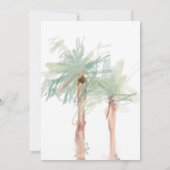 パームツリー ビーチ オーシャン 島 トロピカル ご招待 招待状 (裏面)