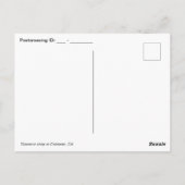 パームツリー&ピンク恐竜 ポストカード (裏面)