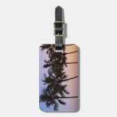 パームツリー、朝 ラゲッジタグ (正面縦)