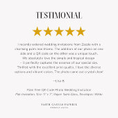 パームツリーQRコードフォト結婚式招待状 招待状