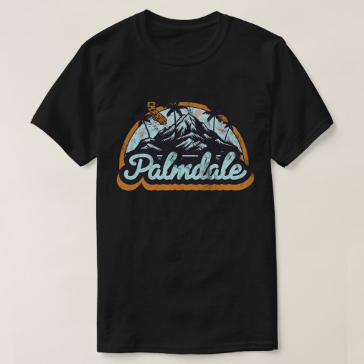 パームデイル カリフォルニア Tシャツ (デザイン正面)