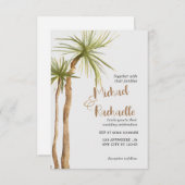 パームデスティネーションウェディング招待状 招待状 (正面/裏面)