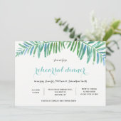 パームデスティネーションリハーサルのディナー招待状 招待状 (スタンド正面)