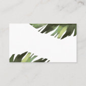 パームトロピカルキスシャワーゲームカードの数 プレイスカード (裏面)