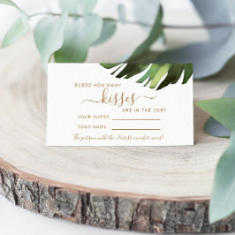 パームトロピカルキスシャワーゲームカードの数 プレイスカード