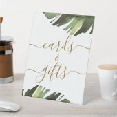 パームトロピカルフローラシャワーカード&ギフト 台座サイン (インサイチュ)