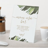 パームトロピカルフローラシャワーモモモザバーサイン 台座サイン (インサイチュ)