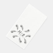 パームトロピカルリーフリングウェディングロゴ (コーナー)