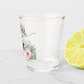 パームハイビスカストロピカルフローラブライダルシャワー ショットグラス (右)