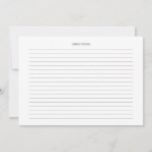 パームハイビスカストロピカルブライダルシャワーレシピカード 招待状 (裏面)