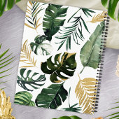 パームハイビスカストロピカルブライダルシャワーレシピブック ノートブック