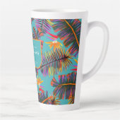 パームパラダイスティール(緑がかった色) カフェラテマグ (右)