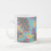 パームパラダイスティール(緑がかった色) フロストグラスマグカップ (左)