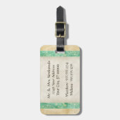 パームパラダイストロピカルビーチデスティネーション結婚式 ラゲッジタグ (正面縦)