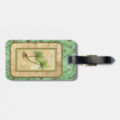 パームパラダイストロピカルビーチデスティネーション結婚式 ラゲッジタグ (裏面横)