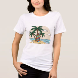 パームパラダイス - サーフ＆パームTシャツ トライブレンドＴシャツ