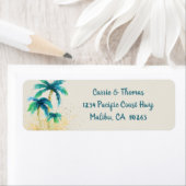 パームパラダイス |トロピカルビーチ差出人住所 ラベル (インサイチュ)