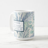 パームパーソナライズされたエアブロンバケーションレンタルコーヒーMu コーヒーマグカップ (正面左)