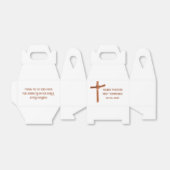 パームパーソナライズされたクロスの好意，バプテスマ，聖餐式 フェイバーボックス (折り畳みなし)