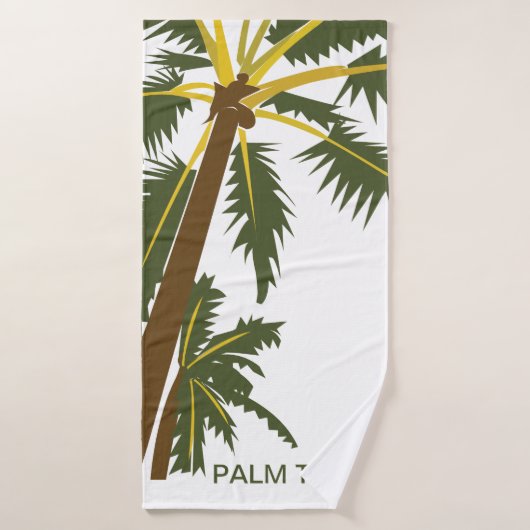 パームパーソナライズされたツリートロピカル自然 バスタオル (バスタオル)