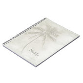 パームパーソナライズされたツリートープ ノートブック (左側)