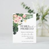 パームパールとプロセッコのブライダルシャワーへの招待 (スタンド正面)