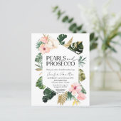 パームパールとプロセッコのブライダルシャワーへの招待 (スタンド正面)