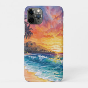 パームビーチの夕日 ハワイ iPhone 11 PROケース