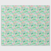 パームビーチクリスマスウォーターカラートナカイ ラッピングペーパー (フラット)