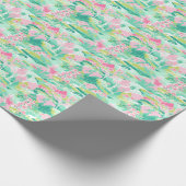 パームビーチクリスマスウォーターカラートナカイ ラッピングペーパー (角)