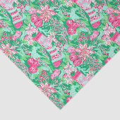 パームビーチクリスマスウォーターカラーフローラストッキング 薄葉紙 (詳細)