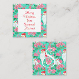 パームビーチクリスマスサンタギフトエンクロージャー ノートカード