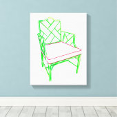 パームビーチチェアキャンバス キャンバスプリント (インサイチュ (ウッドフロア))