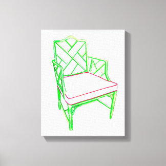 パームビーチチェアキャンバス キャンバスプリント