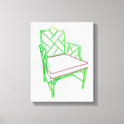 パームビーチチェアキャンバス キャンバスプリント (正面)