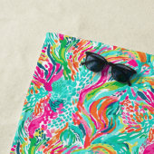 パームビーチトロピカルアイランドアンダーウォーターサンゴ ビーチタオル (インサイチュ)