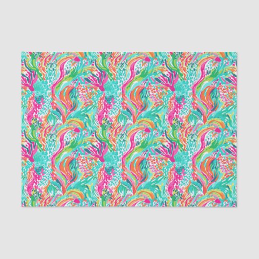 パームビーチトロピカルアイランドアンダーウォーターサンゴ 薄葉紙 (正面)